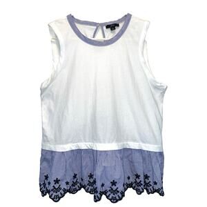 J. Crew Peplum Tulip-back Tank Top size Small